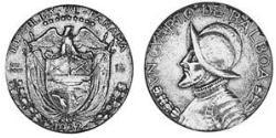 1/4 Balboa Panamá Argento Vasco Núñez de Balboa (1475 – 1519)