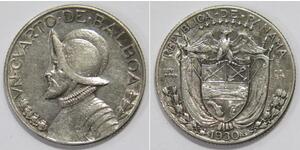 1/4 Balboa Panamá Argento Vasco Núñez de Balboa (1475 – 1519)