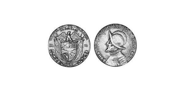 1/4 Balboa Panamá Argento Vasco Núñez de Balboa (1475 – 1519)