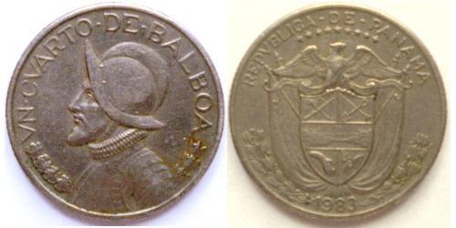 1/4 Balboa Panama Cuivre/Nickel Vasco Núñez de Balboa (1475 – 1519)