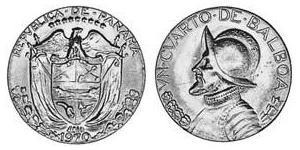 1/4 Balboa  Cuivre/Nickel Vasco Núñez de Balboa (1475 – 1519)