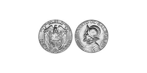 1/4 Balboa  Níquel/Cobre Vasco Núñez de Balboa (1475 – 1519)