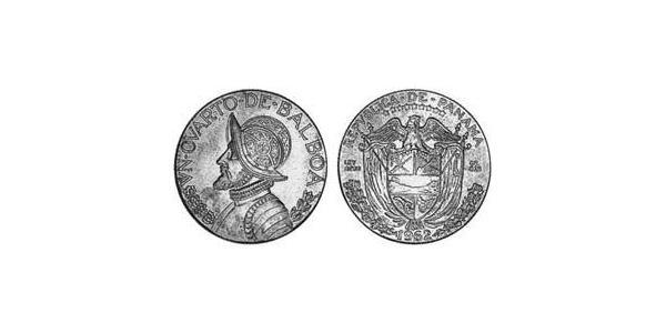1/4 Balboa Panamá Plata Vasco Núñez de Balboa (1475 – 1519)