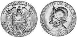 1/4 Balboa  Rame/Nichel Vasco Núñez de Balboa (1475 – 1519)