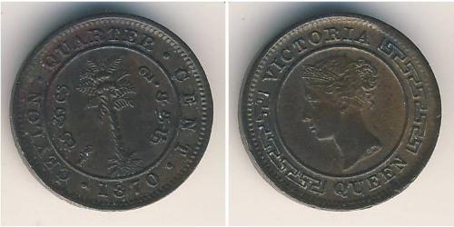 1/4 Cent Sri Lanka Cobre Victoria (1819 - 1901)