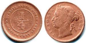 1/4 Cent Straits Settlements (1826 - 1946) Cobre 