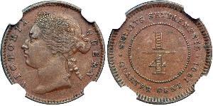 1/4 Cent Straits Settlements (1826 - 1946) Copper 