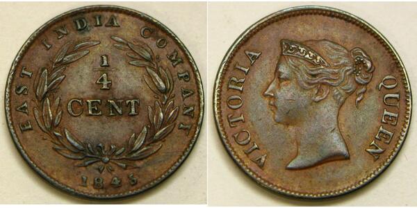 1/4 Cent Straits Settlements (1826 - 1946) Copper 