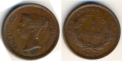 1/4 Cent Insediamenti dello Stretto (1826 - 1946) Rame 