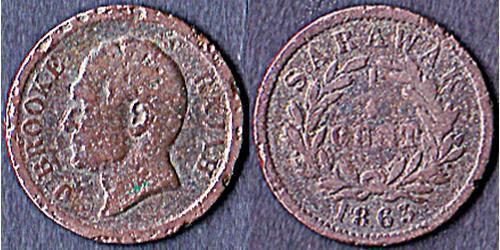 1/4 Cent 砂拉越 銅 