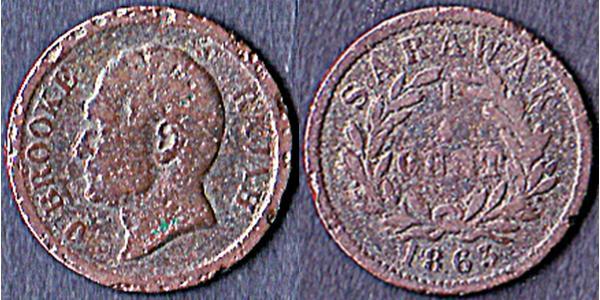 1/4 Cent 砂拉越 銅 