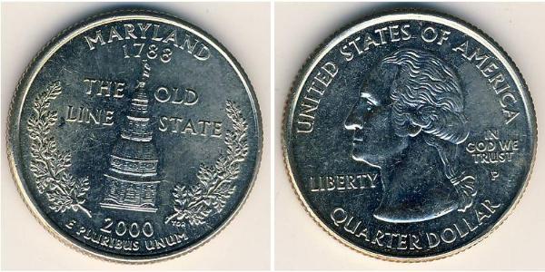 1/4 Dollar USA (1776 - ) Copper/Nickel George Washington