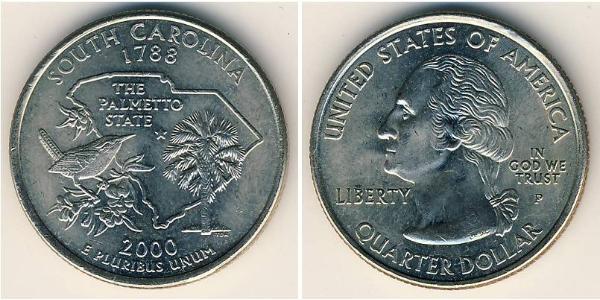 1/4 Dollar USA (1776 - ) Copper/Nickel George Washington