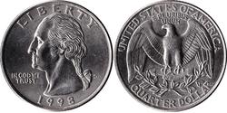 1/4 Dollar Vereinigten Staaten von Amerika (1776 - ) Kupfer/Nickel George Washington