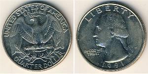 1/4 Dollar Vereinigten Staaten von Amerika (1776 - ) Kupfer/Nickel George Washington