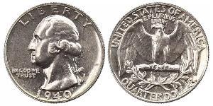 1/4 Dollar Vereinigten Staaten von Amerika (1776 - ) Kupfer/Nickel George Washington