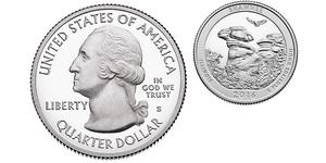1/4 Dollar Vereinigten Staaten von Amerika (1776 - ) Silber George Washington