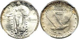 1/4 Dollar Vereinigten Staaten von Amerika (1776 - ) Silber 