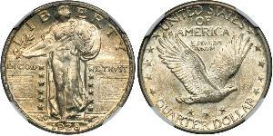 1/4 Dollar Vereinigten Staaten von Amerika (1776 - ) Silber 