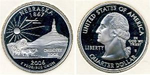 1/4 Dollar Vereinigten Staaten von Amerika (1776 - ) Silber George Washington