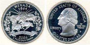 1/4 Dollar Vereinigten Staaten von Amerika (1776 - ) Silber George Washington