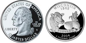 1/4 Dollar Vereinigten Staaten von Amerika (1776 - ) Silber George Washington