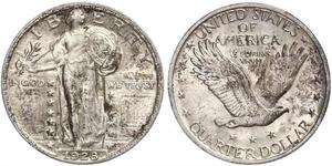 1/4 Dollar Vereinigten Staaten von Amerika (1776 - ) Silber 