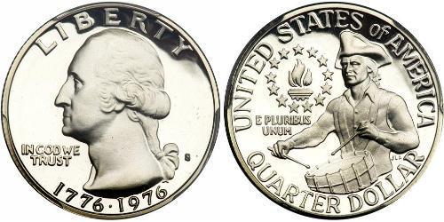 1/4 Dollar Vereinigten Staaten von Amerika (1776 - ) Silber George Washington