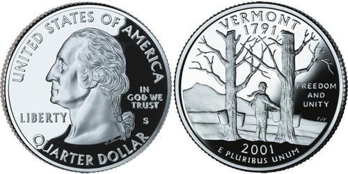 1/4 Dollar Vereinigten Staaten von Amerika (1776 - ) Silber George Washington