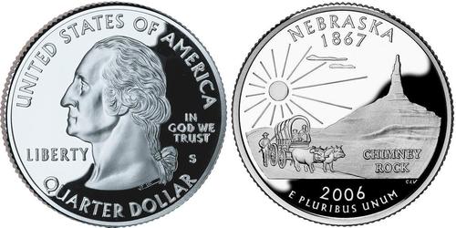 1/4 Dollar Vereinigten Staaten von Amerika (1776 - ) Silber George Washington