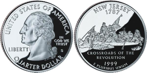 1/4 Dollar Vereinigten Staaten von Amerika (1776 - ) Silber George Washington