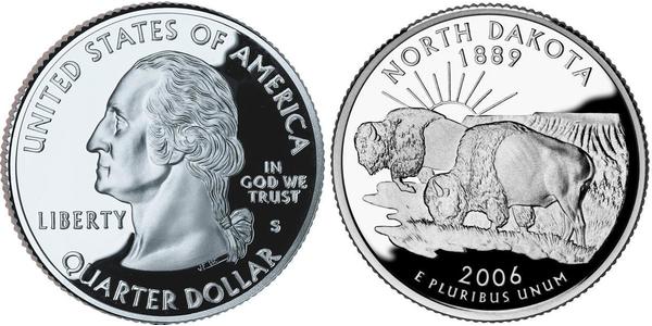 1/4 Dollar USA (1776 - ) Silver George Washington