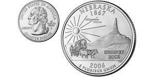 1/4 Dollar 美利堅合眾國 (1776 - ) 銀 乔治·华盛顿