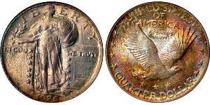 1/4 Dollar 美利堅合眾國 (1776 - ) 銀 