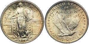 1/4 Dollar 美利堅合眾國 (1776 - ) 銀 
