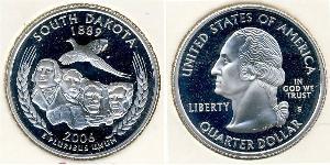 1/4 Dollar 美利堅合眾國 (1776 - ) 銀 乔治·华盛顿