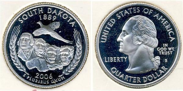 1/4 Dollar 美利堅合眾國 (1776 - ) 銀 乔治·华盛顿
