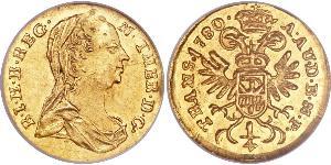 1/4 Ducat Holy Roman Empire (962-1806) Gold Maria Theresa of Austria (1717 - 1780)