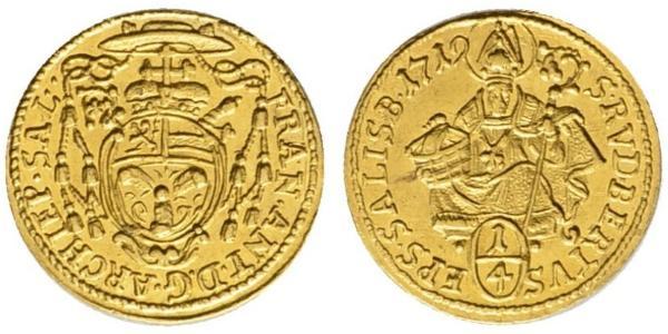 1/4 Ducat Salzburg Gold 