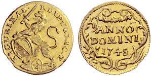 1/4 Ducat Schweiz Gold 