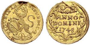 1/4 Ducat Schweiz Gold 