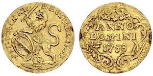 1/4 Ducat Schweiz Gold 