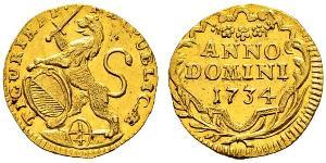 1/4 Ducat Schweiz Gold 