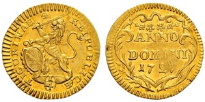 1/4 Ducat Schweiz Gold 