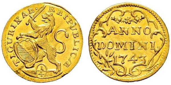 1/4 Ducat Switzerland Gold 