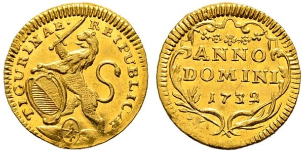 1/4 Ducat Switzerland Gold 