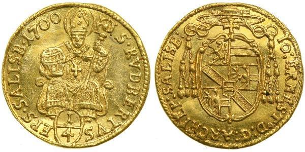 1/4 Ducat Salzburgo Oro 