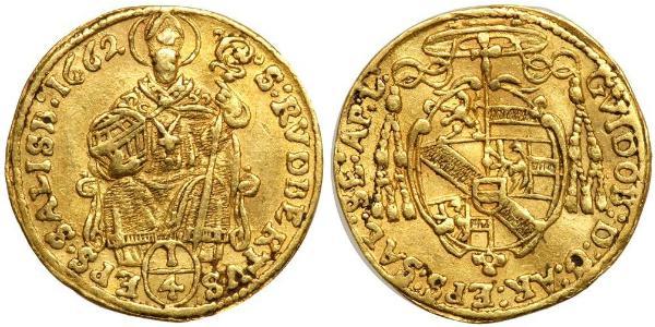 1/4 Ducat Salzburgo Oro 