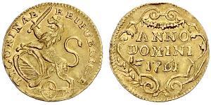 1/4 Ducat Suiza Oro 