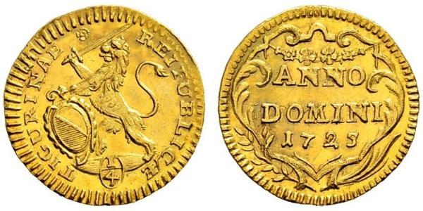 1/4 Ducat Suiza Oro 